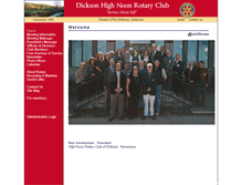 Tablet Screenshot of dicksonhighnoonrotary.org